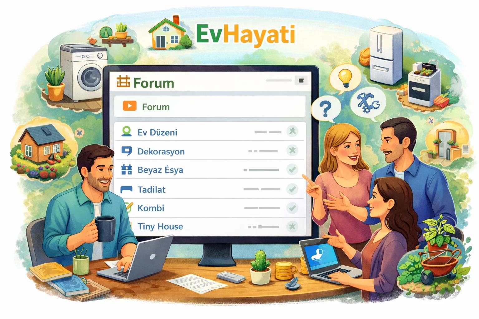 Konu 'EvHayatı Forum yayın hayatına başladı'